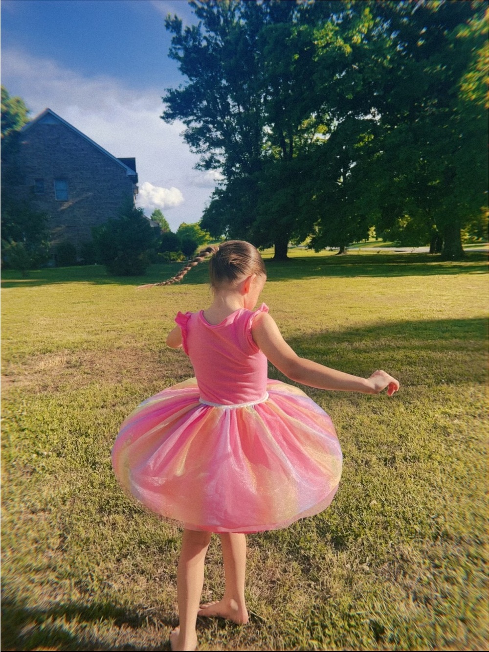 Target Pink Iridescent Tulle Tutu Dress for Girls
